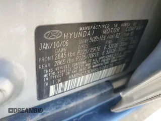 2006 Hyundai Santa Fe GLS with VIN KM8SC13D86U108478, listed as a Copart auction lot 81842964 with 110,919 mi miles and Salvage Title. Bid and sale history available at carsss.com. Image 15.