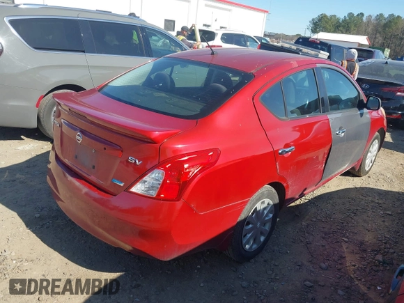 2014 Nissan Versa SV with VIN 3N1CN7AP6EK462276, listed as a IAAI auction lot 41533459 with 138,719 mi miles. Bid and sale history available at carsss.com. Image 4.