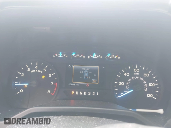 2015 Ford F-150 XLT with VIN 1FTEX1E81FFC21523, listed as a IAAI auction lot 41645827 with 116,693 mi miles. Bid and sale history available at carsss.com. Image 7.