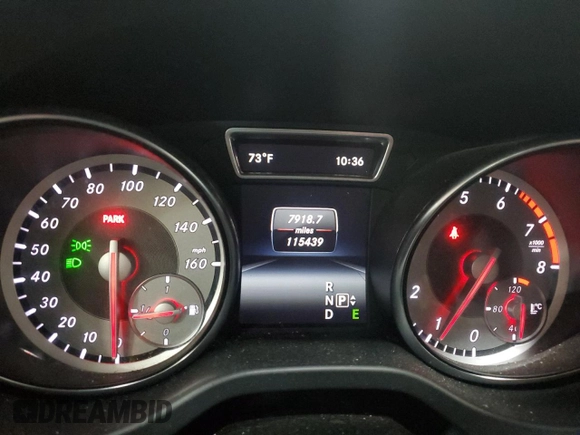 2015 Mercedes-Benz CLA 250 with VIN WDDSJ4GB9FN183680, listed as a Copart auction lot 56466785 with 115,439 mi miles and Salvage Title. Bid and sale history available at DreamBid. Image 9.