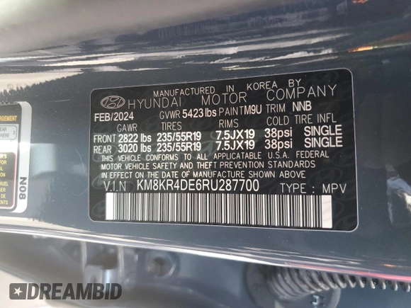 2024 Hyundai Ioniq 5 Limited z VIN KM8KR4DE6RU287700, wystawiony jako Copart lot #48815945 z przebiegiem 7 681 mil mil oraz Szkoda całkowita • Salvage title. Historia ofert i sprzedaży dostępna na DreamBid. Obrazek 12.