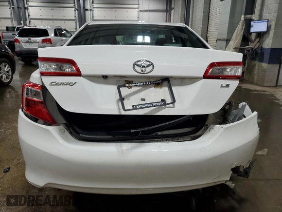 2014 Toyota Camry L with VIN 4T4BF1FK5ER434776, listed as a Copart auction lot 53051515 with 128,263 mi miles and Salvage Title. Bid and sale history available at DreamBid. Image 6.