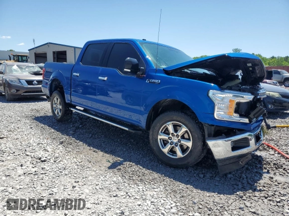 2018 Ford F-150 XL with VIN 1FTEW1E59JKE55000, listed as a Copart auction lot 57706225 with Not provided miles and Salvage title. Bid and sale history available at DreamBid. Image 4.