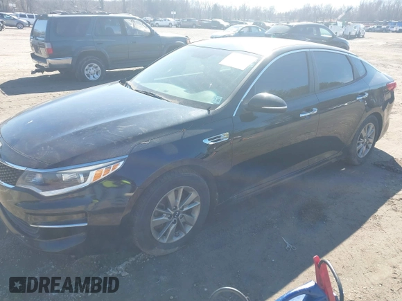 2016 Kia Optima LX Turbo with VIN 5XXGT4L18GG029739, listed as a IAAI auction lot 41496052 with 122,181 mi miles. Bid and sale history available at carsss.com. Image 17.