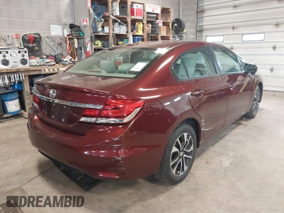 2014 Honda Civic Sedan EX with VIN 19XFB2F85EE017310, listed as a IAAI auction lot 41949163 with 151,121 mi miles. Bid and sale history available at carsss.com. Image 4.
