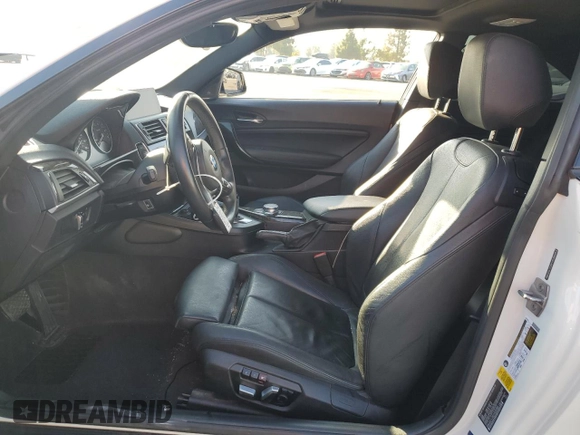 2017 BMW 2 Series M240i with VIN WBA2G1C39HV638985, listed as a Copart auction lot 73251224 with 53,721 mi miles and Salvage Title. Bid and sale history available at carsss.com. Image 7.