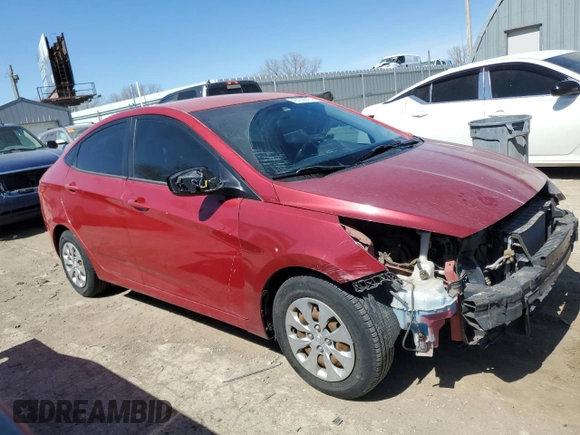 2015 Hyundai Accent GLS with VIN KMHCT4AE8FU911244, listed as a Copart auction lot 49789515 with 107,951 mi miles and Salvage Title. Bid and sale history available at DreamBid. Image 4.