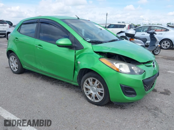 2012 Mazda 2 Sport with VIN JM1DE1KY5C0144238, listed as a IAAI auction lot 42073776 with 55,181 mi miles. Bid and sale history available at carsss.com. Image 1.