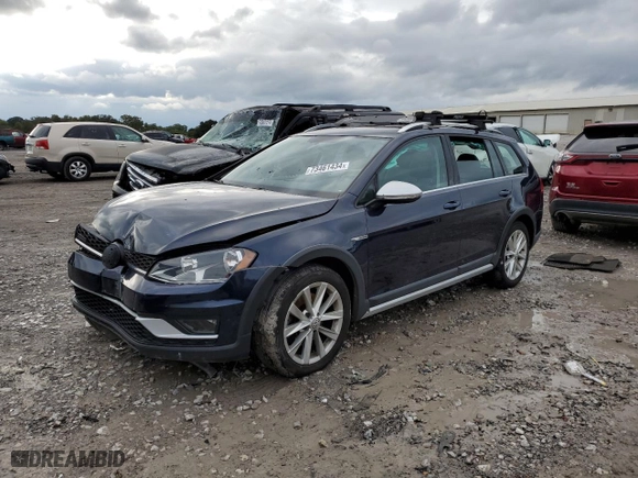 2017 Volkswagen Golf Alltrack S with VIN 3VWH17AUXHM514602, listed as a Copart auction lot 73461434 with 75,142 mi miles and Salvage Title. Bid and sale history available at carsss.com. Image 1.