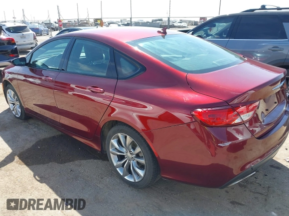 2015 Chrysler 200 S with VIN 1C3CCCBB2FN727144, listed as a IAAI auction lot 41848697 with 153,725 mi miles. Bid and sale history available at carsss.com. Image 3.