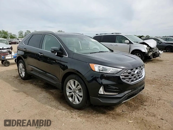 2019 Ford Edge Titanium with VIN 2FMPK4K93KBB42822, listed as a Copart auction lot 57308545 with 102,252 mi miles and Salvage title. Bid and sale history available at DreamBid. Image 13.
