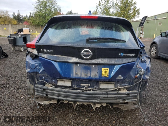2020 Nissan LEAF with VIN 1N4BZ1BP5LC308207, listed as a Copart auction lot 69335844 with 28,932 mi miles and Salvage title. Bid and sale history available at DreamBid. Image 6.