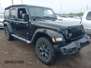 2021 Jeep Wrangler Unlimited Sport S z VIN 1C4HJXDG0MW788779, wystawiony jako IAAI lot #42137430 z przebiegiem 52 903 mil mil oraz . Historia ofert i sprzedaży dostępna na DreamBid. Obrazek 1.