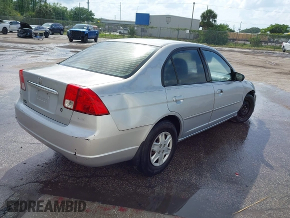 2003 Honda Civic LX with VIN 2HGES16513H531833, listed as a IAAI auction lot 41863960 with 1 mi miles. Bid and sale history available at carsss.com. Image 4.