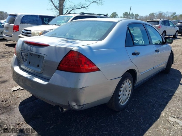 2007 Honda Accord Sdn VP with VIN 1HGCM56167A193081, listed as a IAAI auction lot 42064027 with 95,984 mi miles. Bid and sale history available at carsss.com. Image 4.