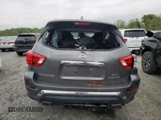 2019 Nissan Pathfinder Platinum with VIN 5N1DR2MM6KC651274, listed as a Copart auction lot 52737215 with 37,459 mi miles and Salvage title. Bid and sale history available at DreamBid. Image 6.