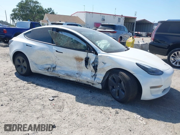 2022 Tesla Model 3 Long Range with VIN 5YJ3E1EB1NF116850, listed as a IAAI auction lot 42062677 with 48,744 mi miles and . Bid and sale history available at DreamBid. Image 1.