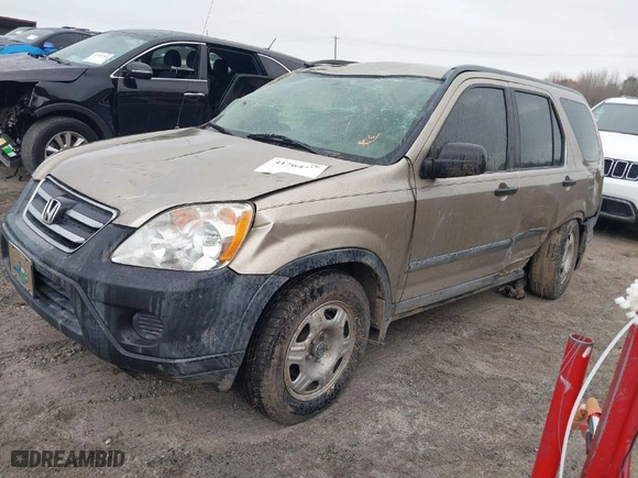 2005 Honda CR-V LX with VIN SHSRD68575U304619, listed as a IAAI auction lot 41764516 with 96,830 mi miles. Bid and sale history available at carsss.com. Image 2.