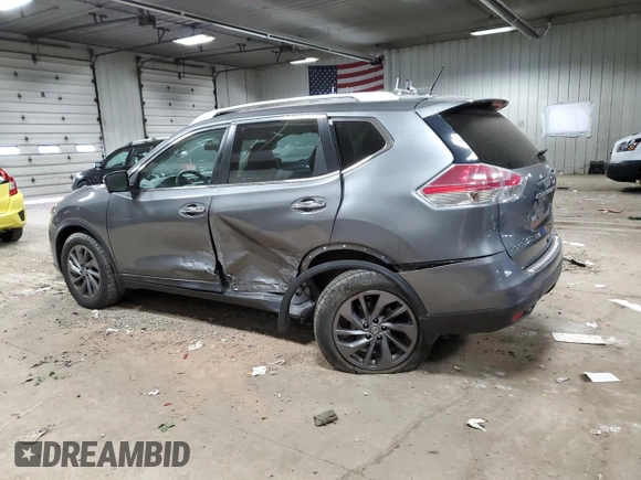 2016 Nissan Rogue SL with VIN 5N1AT2MV8GC733169, listed as a Copart auction lot 54680275 with 123,252 mi miles and Non Repairable. Bid and sale history available at DreamBid. Image 2.