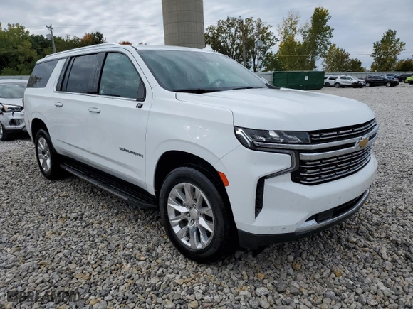 2022 Chevrolet Suburban Premier with VIN 1GNSKFKD6NR184165, listed as a Copart auction lot 72034563 with 57,954 mi miles and Clean Title. Bid and sale history available at carsss.com. Image 4.