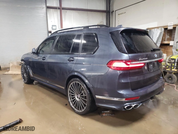 2022 BMW X7 ALPINA XB7 with VIN 5UXCX6C19N9N06296, listed as a Copart auction lot 41566295 with 23,808 mi miles and Salvage Title. Bid and sale history available at carsss.com. Image 2.