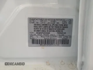 2017 Nissan Sentra SR with VIN 3N1AB7AP3HY406488, listed as a Copart auction lot 61795915 with 126,719 mi miles and Salvage title. Bid and sale history available at DreamBid. Image 12.