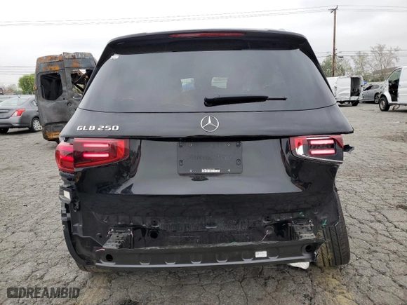 2024 Mercedes-Benz GLB with VIN W1N4M4GB6RW351888, listed as a Copart auction lot 50618555 with 10,676 mi miles and Salvage Title. Bid and sale history available at carsss.com. Image 6.
