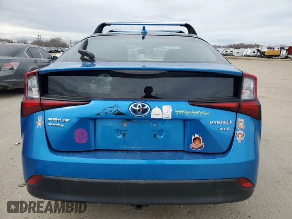 2020 Toyota Prius LE with VIN JTDL9RFU4L3020885, listed as a Copart auction lot 46691465 with 75,913 mi miles and Salvage title. Bid and sale history available at DreamBid. Image 6.