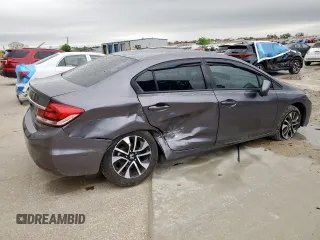 2015 Honda Civic EX with VIN 19XFB2F85FE235913, listed as a Copart auction lot 51538205 with 126,047 mi miles and Salvage Title. Bid and sale history available at DreamBid. Image 3.