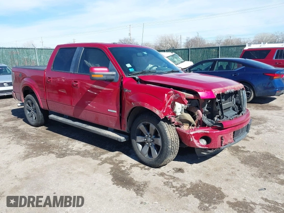2012 Ford F-150 XL with VIN 1FTFW1CT5CFC95215, listed as a IAAI auction lot 41644046 with 222,735 mi miles. Bid and sale history available at carsss.com. Image 1.