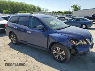 2017 Nissan Pathfinder S with VIN 5N1DR2MM3HC631167, listed as a Copart auction lot 53037815 with 163,958 mi miles and Salvage title. Bid and sale history available at DreamBid. Image 4.