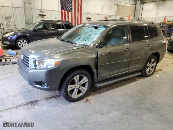 2010 Toyota Highlander Sport with VIN 5TDEK3EHXAS003812, listed as a Copart auction lot 86894014 with 144,115 mi miles and Non Repairable. Bid and sale history available at carsss.com. Image 1.