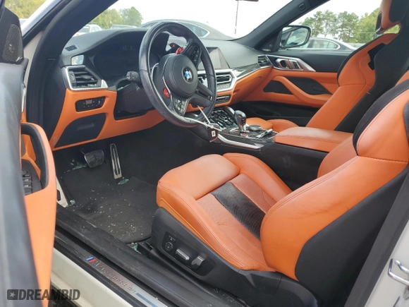 2022 BMW M4 Competition xDrive with VIN WBS33BA00NCK97008, listed as a Copart auction lot 74706674 with NaN miles and Salvage Title. Bid and sale history available at carsss.com. Image 8.