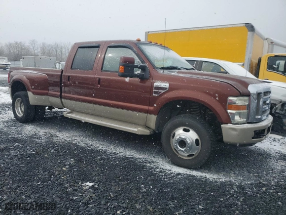 2008 Ford Super Duty F-350 DRW XL with VIN 1FTWW33R08EA64106, listed as a Copart auction lot 45463525 with 91,850 mi miles and Salvage Title. Bid and sale history available at carsss.com. Image 4.