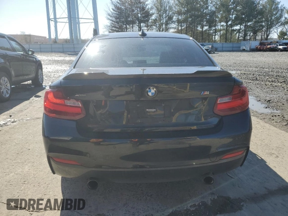 2016 BMW 2 Series M235i xDrive with VIN WBA1J9C54GV696160, listed as a Copart auction lot 52317365 with 0 mi miles and Salvage Title. Bid and sale history available at carsss.com. Image 6.