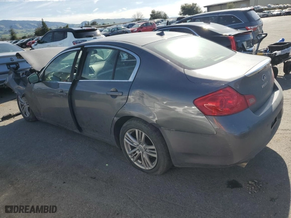 2012 Infiniti G37 Sedan Journey with VIN JN1CV6AP1CM628744, listed as a Copart auction lot 45713985 with 0 mi miles and Salvage Title. Bid and sale history available at carsss.com. Image 2.
