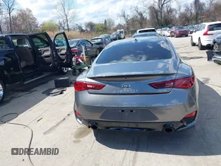 2021 Infiniti Q60 Red Sport 400 with VIN JN1FV7LLXMM560314, listed as a IAAI auction lot 41930067 with 47,818 mi miles and . Bid and sale history available at DreamBid. Image 17.