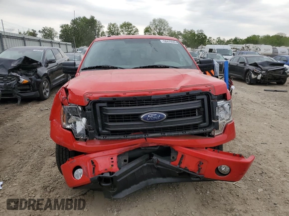 2013 Ford F-150 XL with VIN 1FTMF1CF4DKE96789, listed as a Copart auction lot 58470685 with Not provided miles and Salvage title. Bid and sale history available at DreamBid. Image 5.