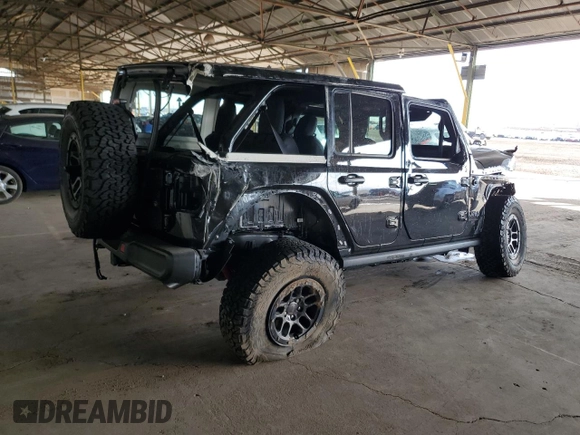 2023 Jeep Wrangler Sport S with VIN 1C4HJXDG0PW668162, listed as a Copart auction lot 45942865 with 62,944 mi miles and Salvage Title. Bid and sale history available at DreamBid. Image 3.