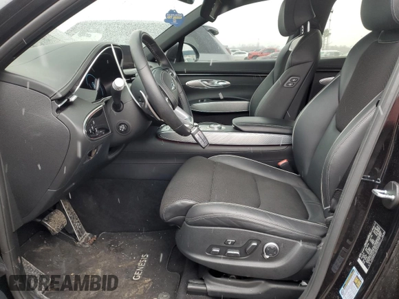 2024 Genesis GV70 2.5T with VIN 5NMMADTBXRH010177, listed as a Copart auction lot 48412575 with 18,877 mi miles and Salvage title. Bid and sale history available at DreamBid. Image 7.