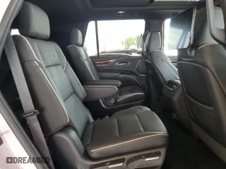 2023 Cadillac Escalade 4WD Premium Luxury with VIN 1GYS4BKL6PR299767, listed as a Copart auction lot 76248634 with 21,774 mi miles and Salvage Title. Bid and sale history available at carsss.com. Image 10.