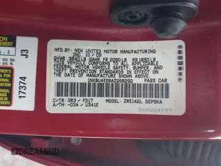 2010 Toyota Corolla with VIN 1NXBU4EE8AZ268292, listed as a IAAI auction lot 41977973 with 120,754 mi miles. Bid and sale history available at carsss.com. Image 9.