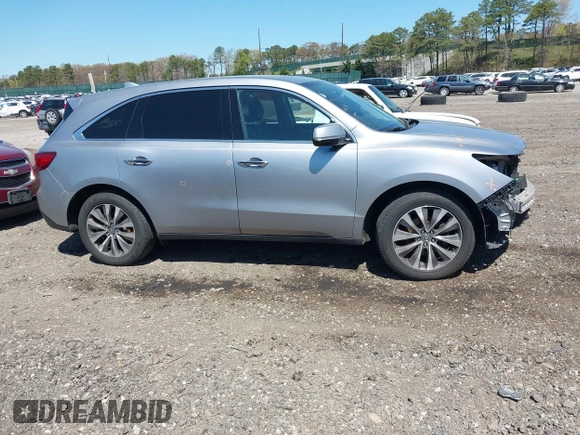 2016 Acura MDX w/Tech with VIN 5FRYD4H41GB053418, listed as a IAAI auction lot 42118766 with 72,700 mi miles. Bid and sale history available at carsss.com. Image 13.