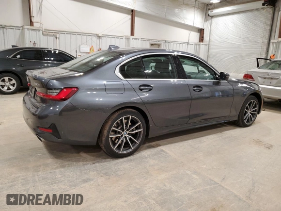 2021 BMW 3 Series 330i xDrive with VIN 3MW5R7J06M8B89958, listed as a Copart auction lot 53075975 with 35,240 mi miles and Salvage Title. Bid and sale history available at carsss.com. Image 3.