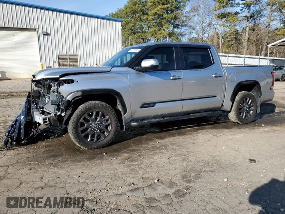 2023 Toyota Tundra Platinum с VIN 5TFNA5DB8PX080032, выставлен на аукционе Copart как лот 42723895 с пробегом 13 710 миль миль и Списание • Salvage title. История ставок и продаж доступна на DreamBid. Изображение 1.