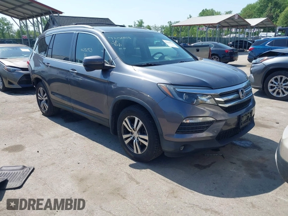 2016 Honda Pilot EX-L with VIN 5FNYF6H54GB083139, listed as a IAAI auction lot 42150923 with 213,009 mi miles and . Bid and sale history available at DreamBid. Image 1.