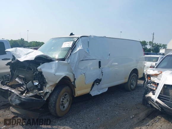 2023 Chevrolet Express Cargo с VIN 1GCWGAFP1P1102511, выставлен на аукционе IAAI как лот 42174059 с пробегом Не указан миль и . История ставок и продаж доступна на DreamBid. Изображение 2.
