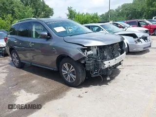2018 Nissan Pathfinder SL with VIN 5N1DR2MM3JC624709, listed as a IAAI auction lot 42416464 with 97,680 mi miles and . Bid and sale history available at DreamBid. Image 1.