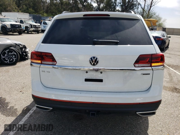 2023 Volkswagen Atlas SE with VIN 1V2KR2CAXPC526268, listed as a Copart auction lot 48411415 with 19,075 mi miles and Salvage title. Bid and sale history available at DreamBid. Image 6.