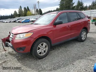 2012 Hyundai Santa Fe GLS with VIN 5XYZG3AB5CG167280, listed as a Copart auction lot 52774085 with 160,472 mi miles and Salvage Title. Bid and sale history available at carsss.com. Image 1.